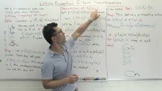 Lifting properties of covers and deck transformations