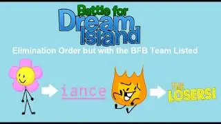 BFDI Season 1 Elimination Order but with the BFB Team Listed