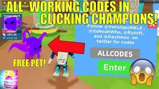 *ALL* OP WORKING CODES IN CLICKING CHAMPIONS! || FREE LEGEND PET! || Roblox
