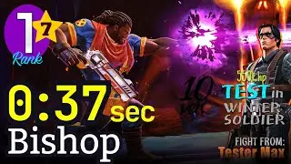 7 STAR BISHOP! 37 sec Rank1 [Synergy: Professor-X, W.Magneto, no-boost] ver.10 #bishop