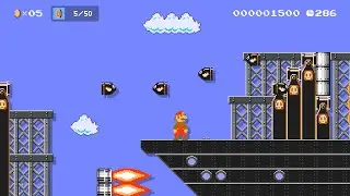 9 Minutes with Super Mario Maker 2's Course World! Including SMB Sky Theme Music