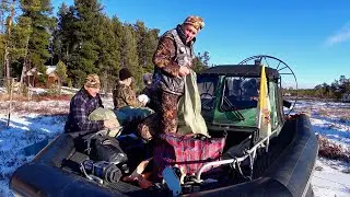 Первый лёд в ХМАО. Суровое ралли на аэролодке. Часть 2