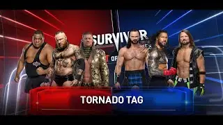 Team AEW vs. Team WWE Tornado Tag ∣ WWE 2K22