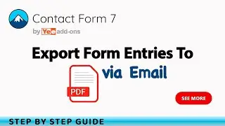 How To Export Contact Forms 7 Entries to PDF via Email?