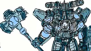 How to draw Titan camaraman super upgraded วาดง่ายๆในโน๊ตโทรศัพท์