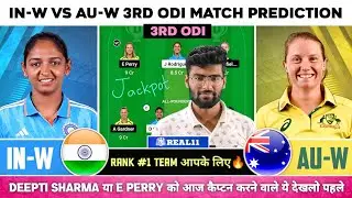 IN-W vs AUS-W Dream11, IN-W vs AUS-W Dream11 Prediction, India Women vs Australia Women 3rd ODI Team