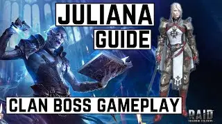 JULIANA GUIDE [GEAR & MASTERIES] + CLAN BOSS GAMEPLAY - RAID SHADOW LEGENDS