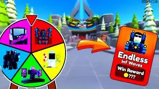 вращаю КОЛЕСО ФОРТУНЫ для случайных юнитов в Toilet Tower Defense роблокс ROBLOX