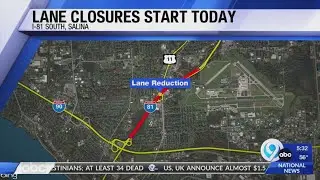 Lane closures start today