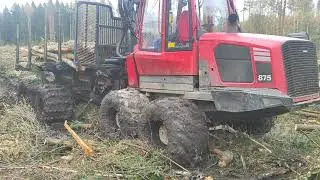 KOMATSU 875 Работа форвардера!