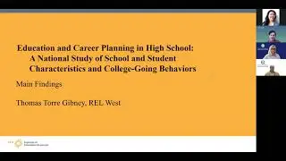 The Relationship Between High School Education and Career Planning and College-Going Behaviors