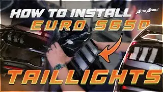 HOW TO INSTALL EURO S650 TAIL-LIGHTS | 2024 MUSTANG REAR BUMPER REMOVAL | @AutoAddictUSA |