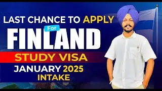 Last Chance to Apply for Finland Study Visa | January 2025 Intake | Finland Student Visa #Finland