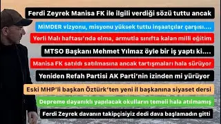Ferdi Zeyrek yanlışmı yaptı? MHP’li eski başkandan siyaset dersi. Milli eğitim sınıfta kaldı