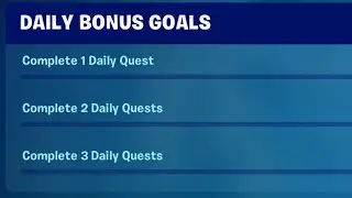 Complete Daily Bonus Goals