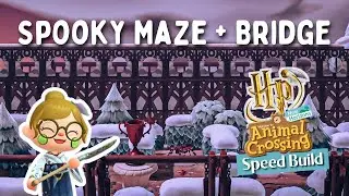 SPOOKY Maze and MAGICAL Bridge ⚡ Harry Potter Island SPEED BUILD // Animal Crossing: New Horizons