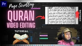 Page Scrolling Quran Tilawat Video Editing | Adobe Premiere Pro 
