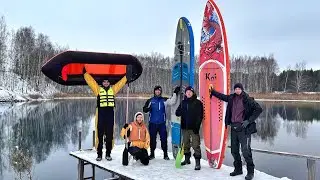 Зимний пакрафтинг по озеру Ключик в Нижнем Новгороде