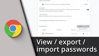 View Saved Passwords Chrome | Manage Passwords in Chrome ✅ Tutorial