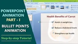 PowerPoint Bullet Points Animation | PowerPoint Text Animation | How to Animate Text