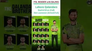 🚨 Lahore Qalandars unavailable Players for PSL 9 #shorts #viralvideo #subscribe
