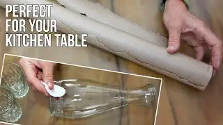 I took a bottle, kraft paper and regular glasses and this is what came out of it! Do NOT miss