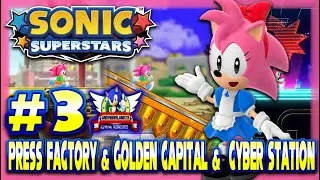 Sonic Superstars PS4 (1080p) - Retro Diner Style Amy Costume Playthrough Part 3