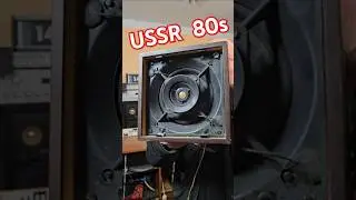 80s Vintage Rare USSR SPEAKER BOX Radiotehnika 6AC-2 Sound Test