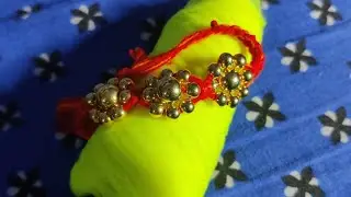 5 मिनिट में कलावे और मोती से बनाए घर पर सुंदर राखी 😱😱😱😍😍😍✨✨ #shorts #rakhi #easy #diy #viral