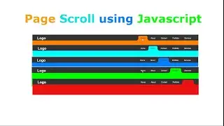 How to Create an Active Nav Link on Scroll using HTML CSS and JavaScript.| Amin Coding.