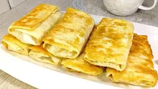Самые ЛЕНИВЫЕ, но Такие ВКУСНЫЕ - хрустящие и мягкие Пирожки на Сковороде