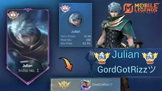 13 KILLS, 0 DEATH!! NEW BEST BUILD & EMBLEM FOR JULIAN RANKED GAME (easy win) - Mobile Legends