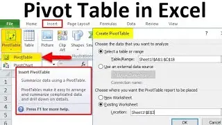 What is Pivot Table and How to work with Pivot Table ? - Learn Pivot Table in 5 minute with  Example