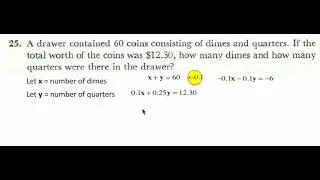 Systems of Equations Word Problems. Question 25