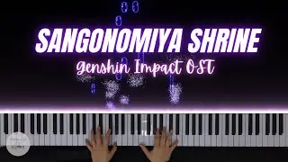 Sangonomiya Shrine BGM 1 | Watatsumi Island 2 | Genshin Impact OST - Piano Cover