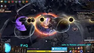 [3.2] BLIND FIRST UBER ELDER: Hardest Boss in POE VS Spider Queen LL RF Ascendant | Demi Live