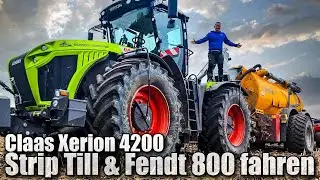 Tino! Übernimm mal den 800 FENDT & Strip-Till mit 4200 CLAAS XERION - Zu Besuch bei  @Landwirtinmv ​