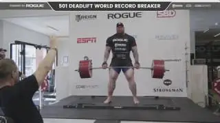 Hafthor Bjornsson - 2nd attempt 465kg deadlift @ 501 kg WORLD RECORD BREAKER