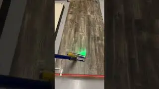Laser vacuum reveals how dirty this floor is