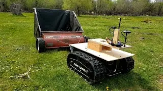 Lawn Sweeper Track Robot Uses RTK GPS with Pixhawk Autopilot and Ardupilot Mission Planner Rover