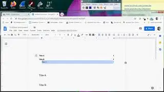 Google Doc - Insert And Update Table Of Content Using Heading Style