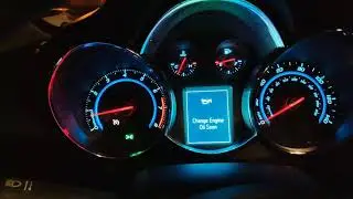 Сбросить ошибки srs airbag на Chevrolet Cruze 2014 USA. Сброс ошибки замените масло.