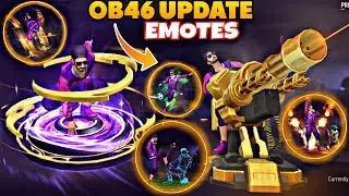FREE FIRE OB 46 UPDATE ALL EMOTES || OB46 UPDATE NEW EMOTE || FREE FIRE NEW EMOTE || FF OB46 UPDATE
