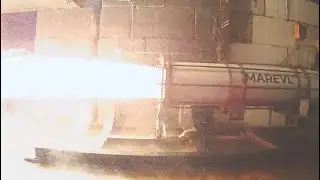 Rocket engine test burn - high res footage from May 3rd, 2023 test