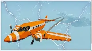 МОЛНИЯ УДАРИЛА В САМОЛЁТ | КРУШЕНИЕ САМОЛЁТА В STORMWORKS
