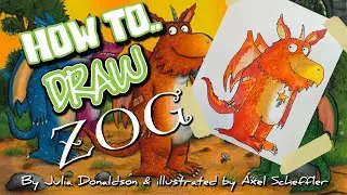 How to draw Zog the Dragon by Axel Scheffler