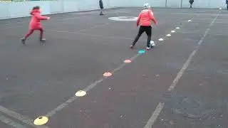 ФУТБОЛ. СВИРКОВСКИЙ КИРИЛЛ. ОБВОДКА ФИШЕК КАСАНИЕ ШАГ ДВУМЯ НОГАМИ.