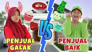 PENJUAL MERAH G4L4K VS PENJUAL HIJAU BAIK PART 2 | CHIKAKU CHANNEL