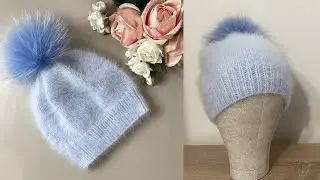 СВЯЗАТЬ МОДНУЮ, УДОБНУЮ ШАПОЧКУ НА ЗИМУ ПРОЩЕ ПРОСТОГО! ПОДРОБНЫЙ МК НА ВСЕ РАЗМЕРЫ!