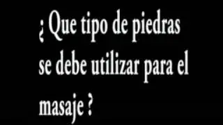 Masaje con Piedras calientes